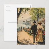 Genfer See Vintage Postkarte (Vorne/Hinten)