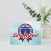 Genfer See, WI Postkarte (Stehend Vorderseite)