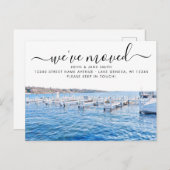 Genfer See Wisconsin Ankündigung Verlegung Postkar (Vorne/Hinten)