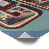 Genfer See, Wisconsin - Große Briefmarkenszenen Poster (Ecke)