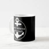 Genfer See Wisconsin Nautical Anchor Kaffeetasse (Vorderseite Links)