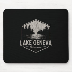 Genfer See Wisconsin Outdoor Vintage  Mousepad
