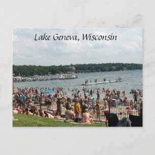 Genfer See, Wisconsin Postcard Postkarte