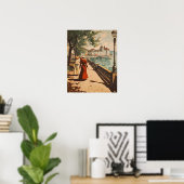 Genfer Seeblick Vintage Poster (Heimbüro)