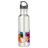 Genfer Skyline Edelstahlflasche (Rückseite)