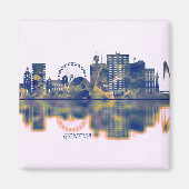 Genfer Skyline Magnet (Vorne)