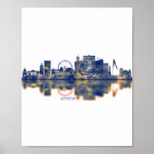 Genfer Skyline Poster (Vorne)