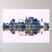 Genfer Skyline Poster (Vorne)