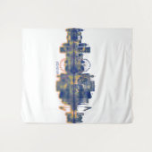 Genfer Skyline Wandteppich (Vorderseite (Horizontal))