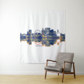Genfer Skyline Wandteppich (Beispiel)