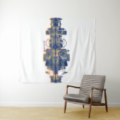 Genfer Skyline Wandteppich (Beispiel (Horizontal))