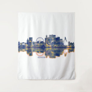 Genfer Skyline Wandteppich