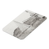 Genfer Springbrunnen und Bow des Vergnügens Boat 2 Magnet (Linke Seite)