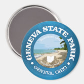 Genfer Staat Park (SP) Magnet (Vorderseite/Rückseite)