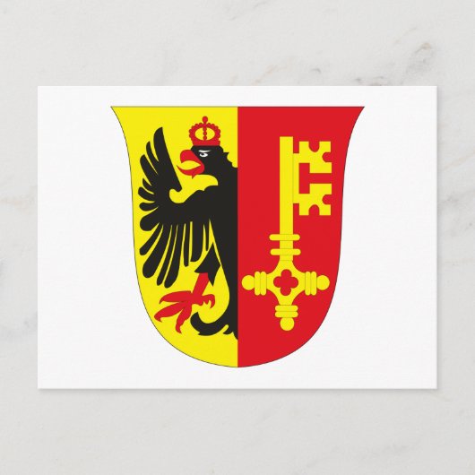 Genfer Wappen Postkarte (Vorderseite)
