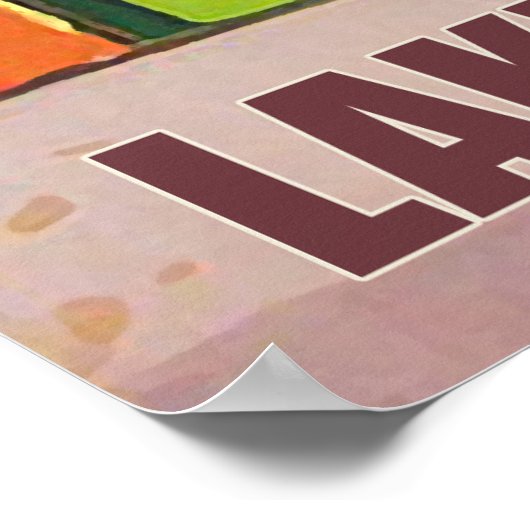 Genfersee, Bahn, Aussicht vom Fenster Poster (Ecke)