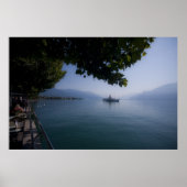 Genfersee mit Paddle Steamer Poster (Vorne)