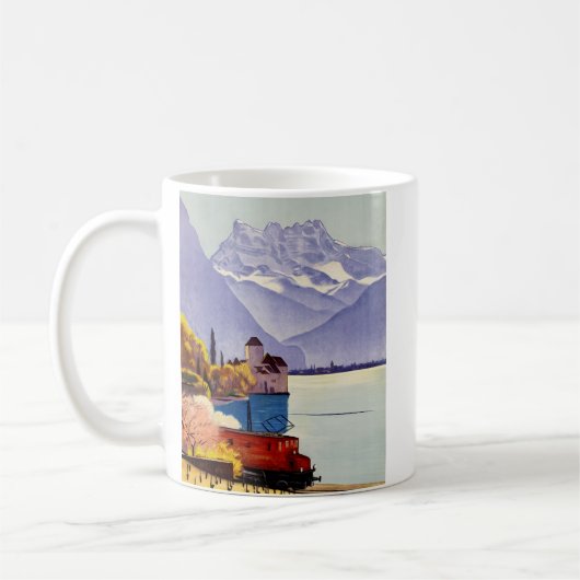 Genfersee Reise Kaffeetasse (Links)
