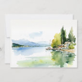 Genfersee Schweiz Kulisse Probeessen Einladung (Rückseite)