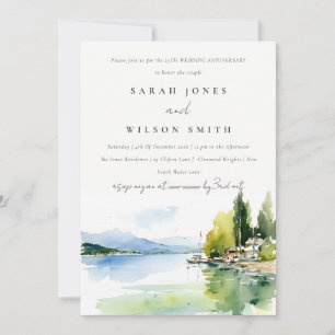 Genfersee Schweiz Landschaft Hochzeit Jubiläum Einladung
