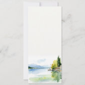 Genfersee Schweiz Landschaft Hochzeitsmenü  Einladung (Rückseite)
