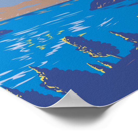 Genfersee Schweiz Reisen Vintag Poster (Ecke)