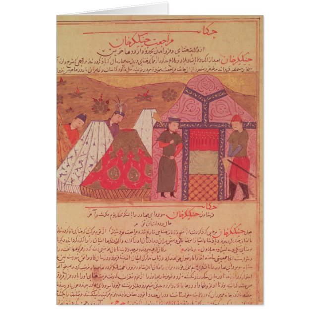Genghis Khan außerhalb seines Zeltes (Vorne)