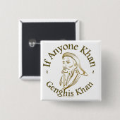 Genghis Khan Button (Vorne & Hinten)