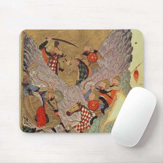 Genghis Khan (c.1162-1227) die Chinesen herein Mousepad (Mit Mouse)