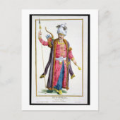 Genghis Khan (c.1162-1227) von "Receuil des Estam Postkarte (Vorderseite)