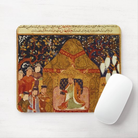 Genghis Khan in seinem Zelt durch Rashid AlLärm Mousepad (Mit Mouse)