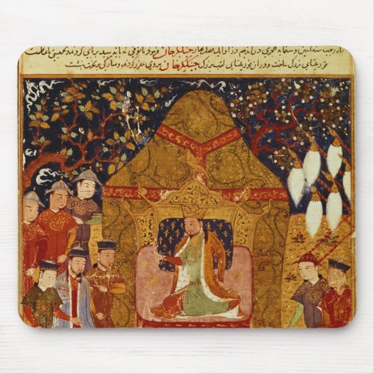 Genghis Khan in seinem Zelt durch Rashid AlLärm Mousepad (Vorne)