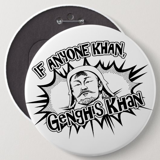 Genghis Khan kann! Button (Vorne & Hinten)