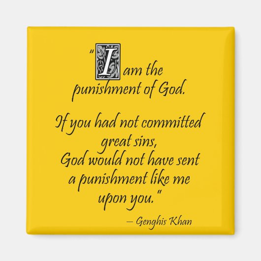 Genghis Khan... Magnet (Vorne)