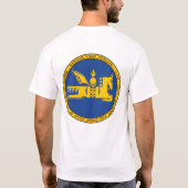 Genghis Khan/mongolisches Wappen Siegel-Shirt T-Shirt (Rückseite)