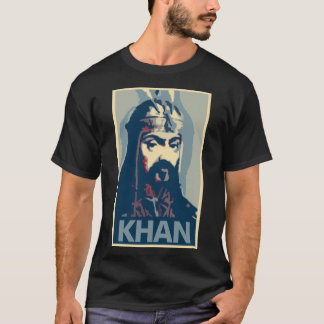 Genghis Khan Plakat-politische Parodie T-Shirt