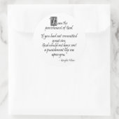 Genghis Khan... Runder Aufkleber (Tasche)