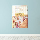 Genghis Khan spricht über eine Gemeinde Leinwanddruck (Insitu (Holzboden))