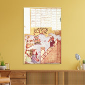 Genghis Khan spricht über eine Gemeinde Leinwanddruck (Insitu (Wohnzimmer))