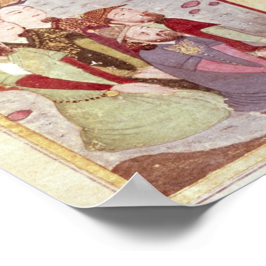 Genghis Khan spricht über eine Gemeinde Poster (Ecke)