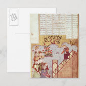 Genghis Khan spricht über eine Gemeinde Postkarte (Vorne/Hinten)