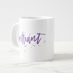 Genial! Lila Splash in beliebiger Farbe Jumbo-Tasse