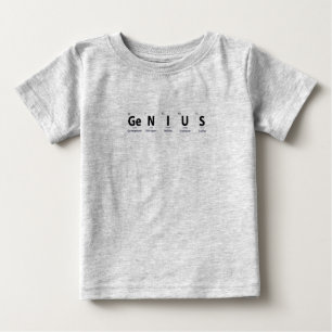 'Genial' Periodensystem Wissenschaft Humor Bildung Baby T-shirt