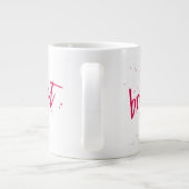 Genial! Roter Splint in jeder Farbe Jumbo-Tasse (Rückseite)