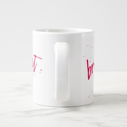 Genial! Roter Splint in jeder Farbe Jumbo-Tasse (Rückseite)