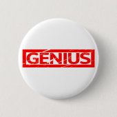 Geniale Briefmarke Button (Vorderseite)