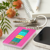 Geniale periodische Tabellenname-Schlüsselring Schlüsselanhänger (Vorderseite rechts)