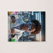 Genialer Junger Wissenschaftler-Puzzle Puzzle (Horizontal)