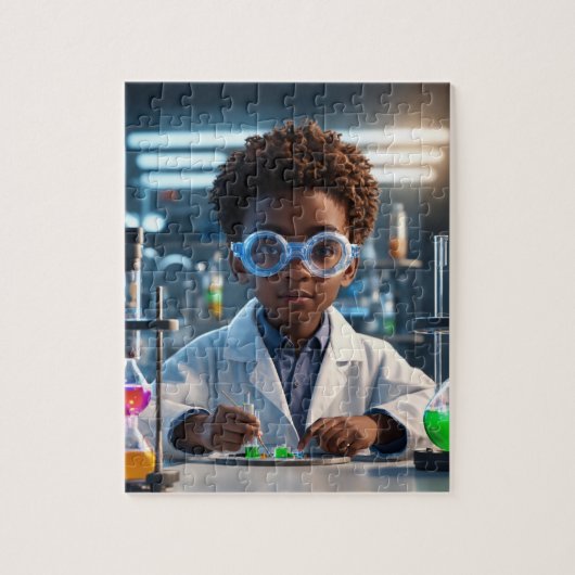 Genialer Junger Wissenschaftler-Puzzle Puzzle (Vertikal)