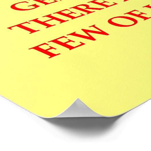 genialer Witz Poster (Ecke)